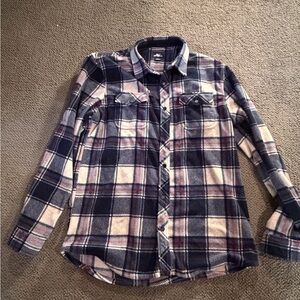 O'Neill Navy and Red Plaid Shirt